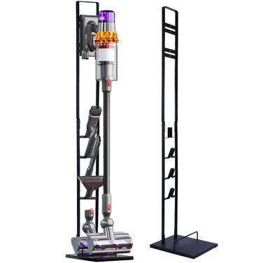 Підставка для пилососа Dyson: Металевий тримач для бездротових моделей V15, V11, V10, V8, V7, V6, DC30-DC74 - Чорна