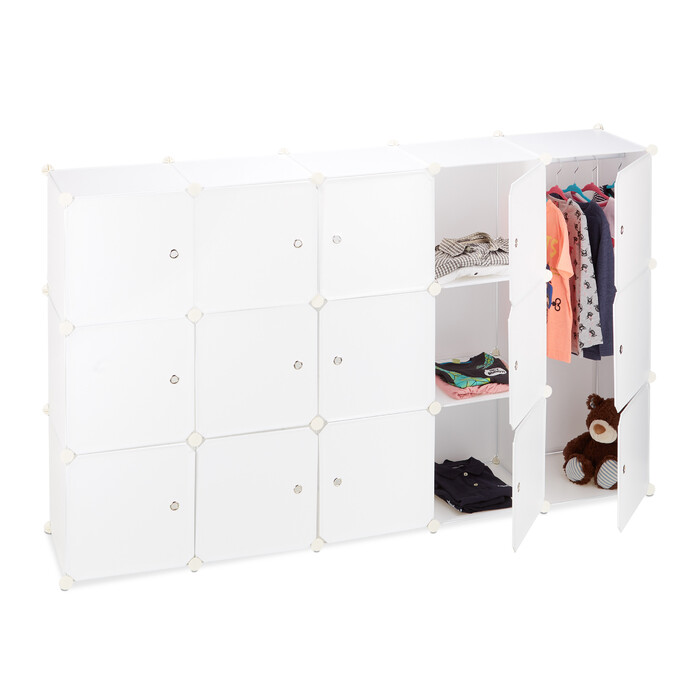 Relaxdays Clothes Rack Storage System 11 Compartments