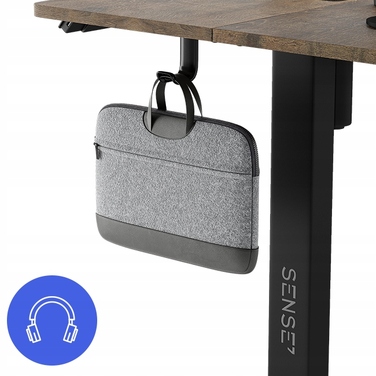 Електричний стіл для роботи Sense7 Nojo 120x60 см, регулювання висоти 72-118 см, дуб