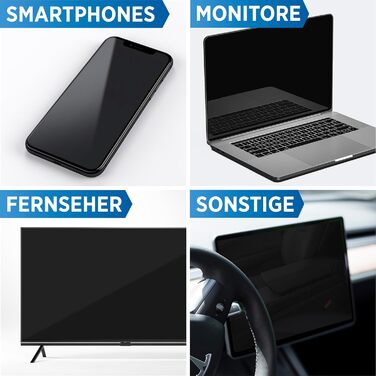 PRINOX Набір для чищення екранів 250 мл: засіб + мікрофібра + пензлик для мобільних, ноутбуків, телевізорів (LCD, LED, OLED, QLED, TFT) від жиру та відбитків пальців