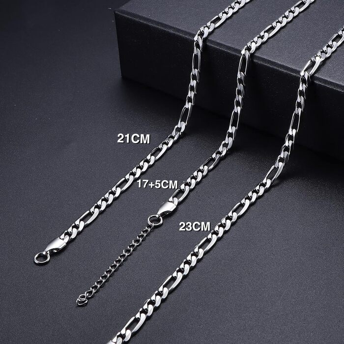 Браслет чоловічий Cassieca з нержавіючої сталі, ланцюжок 