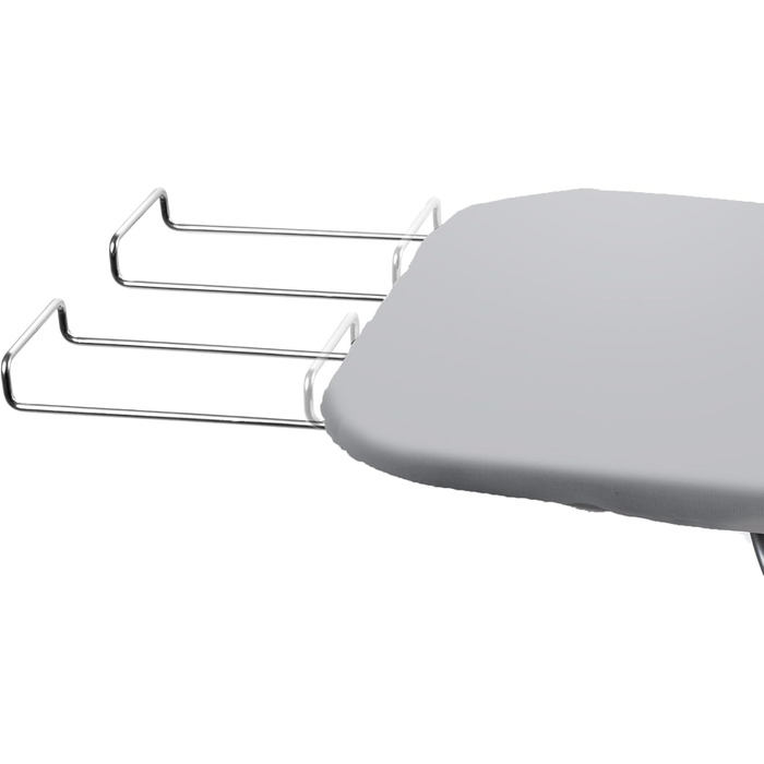 Прасувальна дошка KADAX з полицею, 104x30 см, з підставкою для праски, компактна станція для прасування з підкладкою з піни (Сірий)