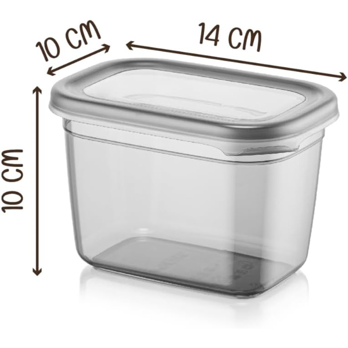 Герметичні контейнери для зберігання їжі Peggy 12 шт. по 800 мл, BPA-Free, для круп, цукру, борошна та інших продуктів