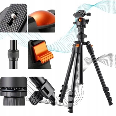 Легкий високий штатив для фото- та відеокамер, 160 см