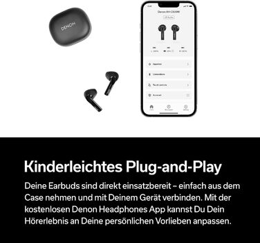 Бездротові навушники Denon AH-C500W - білі, Bluetooth, з мікрофоном, водостійкі