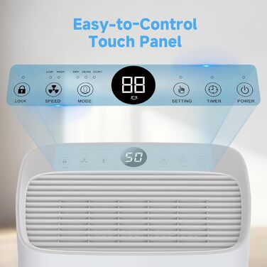 Електричний осушувач повітря 25L з таймером, фільтром та захистом від дітей. Економний, проти цвілі та вологи.