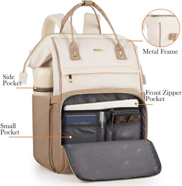 Жіночий рюкзак для школи та подорожей з відділенням для ноутбука 15.6