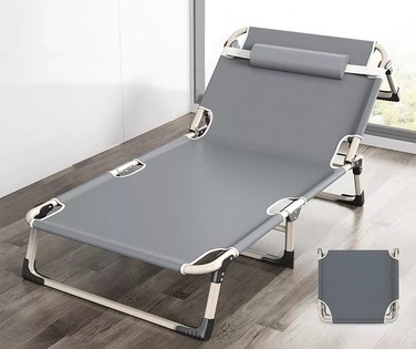 Розкладне ліжко K&M, 190 см x 73,5 см, сіре