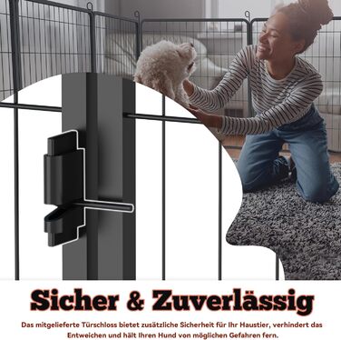 Вольєр для цуценят Froadp 6-TLG, 65x80 см: безпечний забіг для собак, забіг для цуценят, вольєр для собак, огорожа для собак