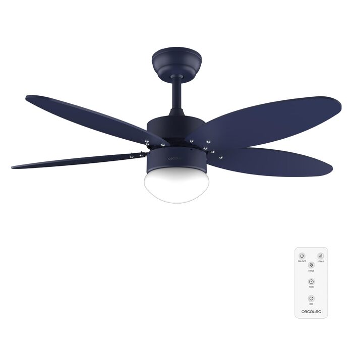 Стельовий вентилятор Cecotec EnergySilence Aero 4260 Purple 40W з LED підсвіткою, пультом, таймером та 6 швидкостями