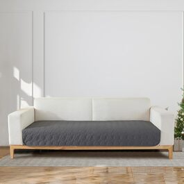 Водонепроникний килимок для собак, 76 x 178 см, великий, миючий, з антиковзним покриттям, м'який, для великих та маленьких собак, захист меблів, сірий