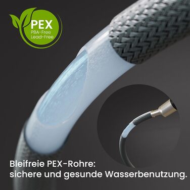 Кран кухонний CECIPA X203B чорний з висувною лійкою, 360° поворот, двома струменями, з нержавіючої сталі