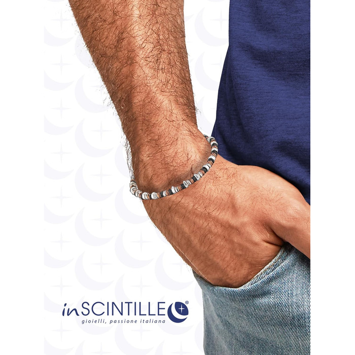 Чоловічий браслет на руці з нержавіючої сталі з шайбами та болтами, регульована довжина 18-21 см з подарунковою коробкою (Коричневий)