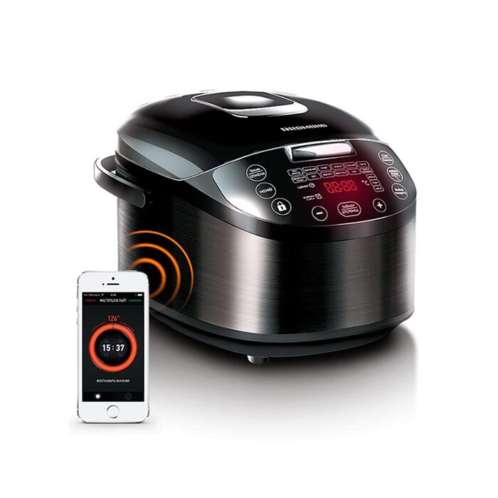 Мультиварка Redmond SkyCooker RMC-M800S 5л з керуванням зі смартфона, чорна