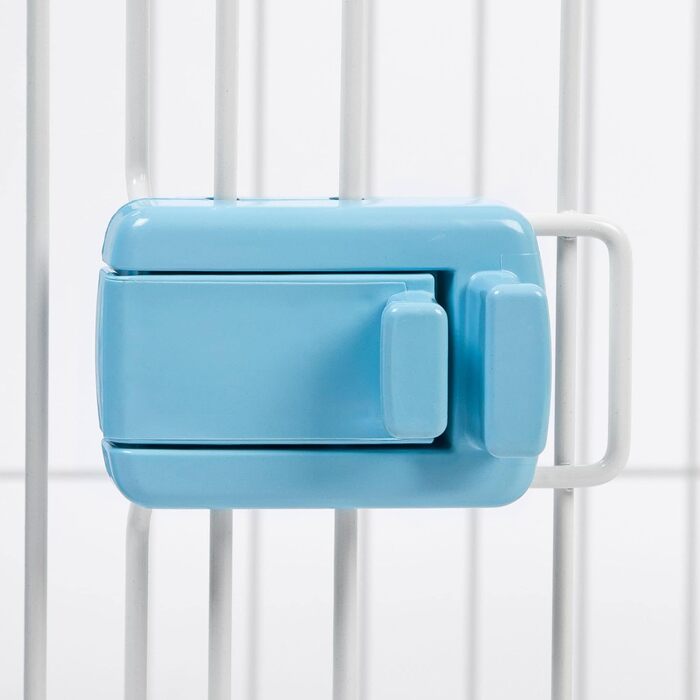 Вольєр для цуценят Iris Ohyama CLS-1130, 60 см, блакитний. Ідеально для собак та котів, для дому та вулиці. Вольєр, клітка, огорожа, простір для ігор.