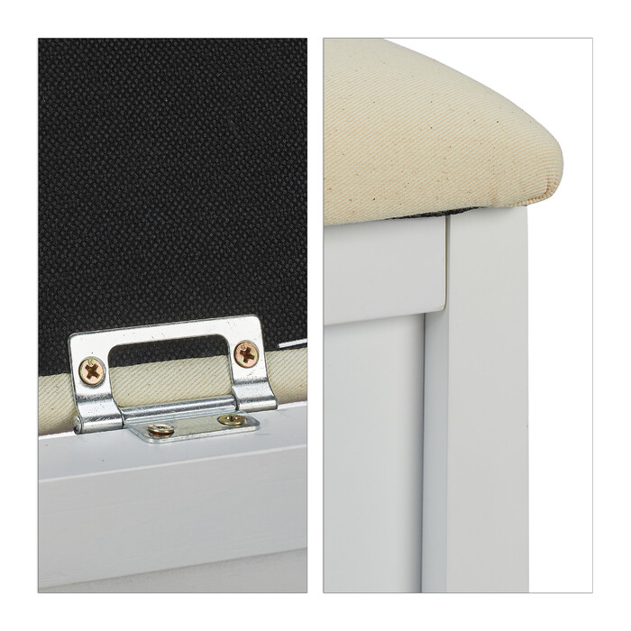 Relaxdays Padded Bench with Storage