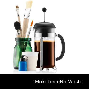 Bodum CAFFETTIERA Coffee Maker (French Press System, Permanent Stainless Steel Filter, 1.0 liters) Cream, Creme 8 Cup Cream