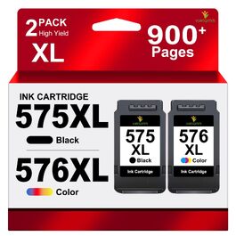 Комплект картриджів PG-575XL та CL-576XL для принтерів Canon (чорний та кольоровий), сумісні