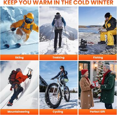 Електричні гріючі шкарпетки LAMA 6000mAh, унісекс, для зимових видів спорту та відпочинку на природі