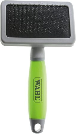 Видалення ворсу Wahl Große Zupfbürste - професійна щітка для грумінгу собак та котів з гелевою ручкою (зелена)