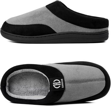 Чоловічі халапи GURGER з піною Memory Foam, антиковзаючі, для дому та вулиці, розмір 40-51, зелені (44/45 EU, сірі)