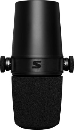 Мікрофон Shure MV7X XLR – Динамічний мікрофон для подкастів та вокалу, з технологією ізоляції звуку, чорний