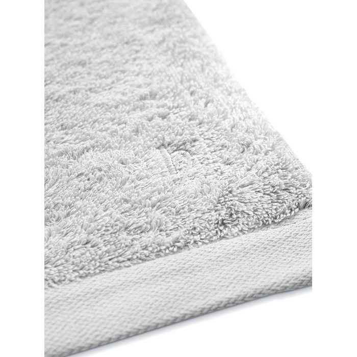 Рушники Herzbach Home Premium, 50 x 100 см, 4 шт. – Набір преміум-якості, 100% бавовна (сріблясто-сірий)