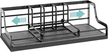 Тримач для зубних щіток у ванну кімнату, органайзер на 6 слотів, швидковисихаючий, для електричної зубної щітки, з абсорбуючим гелем, чорний