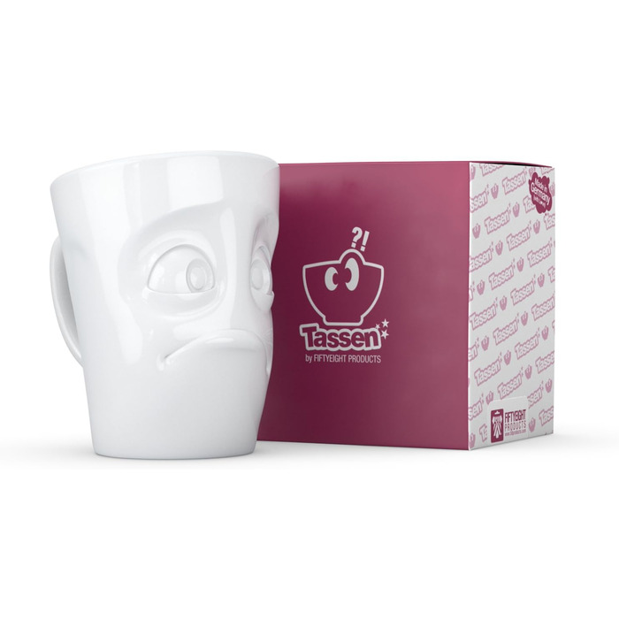 Fiftyeight products, Fiftyeight set with 2 handled cups, Pleasure and Dirty White, approx. 350 ml