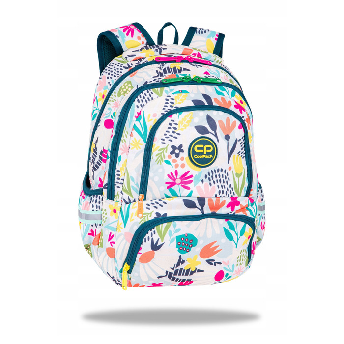 Багатофункціональний шкільний рюкзак CoolPack, білий/багатоколірний, 24 л