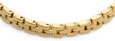 Чоловічий браслет Fossil з нержавіючої сталі або шкіри з надійним застібкою-годинником. Сріблястий та чорний (Баттер-Голд)