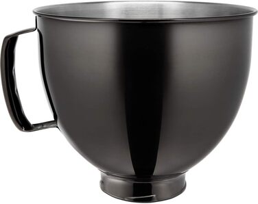 Миска з нержавіючої сталі KitchenAid 4,8 л, чорна, модель 5KSM5SSBRB