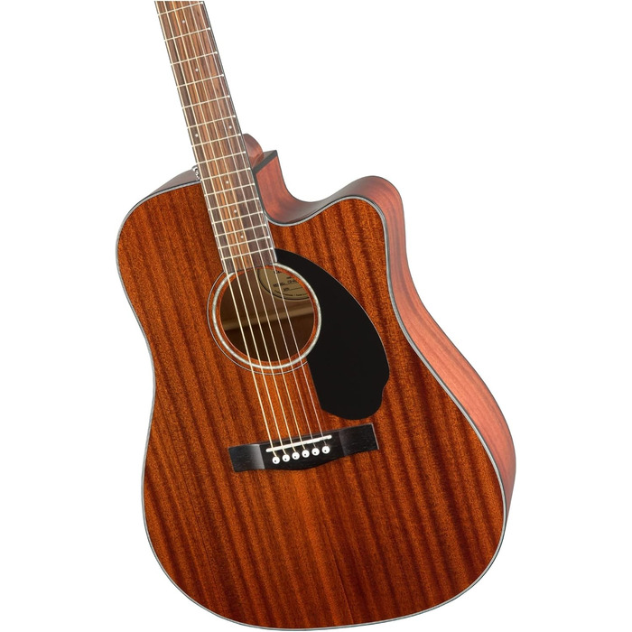 Електроакустична гітара Fender CD-60SCE Dreadnought, Махагоні, 6-струнна, з безкоштовними онлайн-уроками Fender Play, Натуральний колір