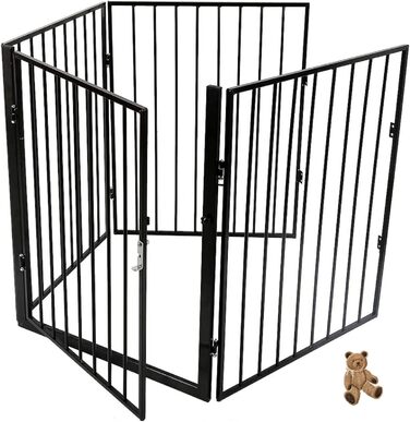 Клітка для собак, металева, розкладна, 310 x 2,5 x 75 см (5 шт.)