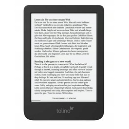 Електронна книга Tolino shine 5, сенсорний екран, 16 ГБ, Wi-Fi, чорна