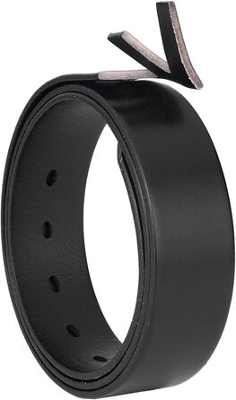 Чоловічий шкіряний ремінь BELTER 38 мм, чорний. Джинсовий ремінь з подарунковою коробкою, розмір L (32W-35W, 105 см)