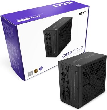 Блок живлення NZXT C850 Gold ATX 3.1, 850 Вт, повністю модульний, 80 Plus Gold, чорний