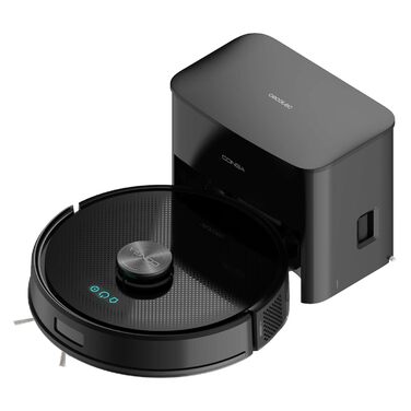 Робот-пилосос та робот-мийник Cecotec Conga Y50 з автопорожненням. Лазерна навігація, потужність всмоктування 5000Pa, база з баком 3L, мультифункціональна щітка, керування через додаток