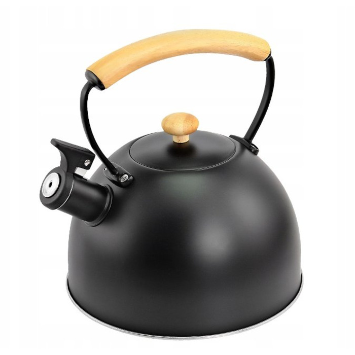 Класичний сталевий чайник Gerlach, 2,5 л, чорний