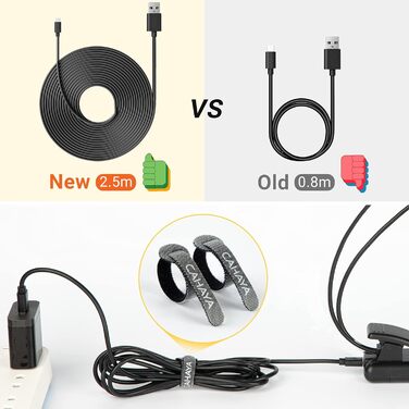 LED лампа для нотного пюльту Cahaya з 3 режимами яскравості, USB-кабель, регульована, сучасний дизайн