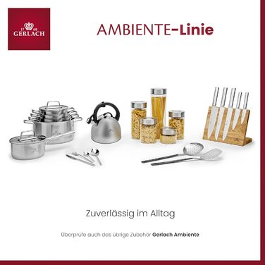 Преса для часнику Gerlach Ambiente 1760 з цинку, срібна - кухонний аксесуар