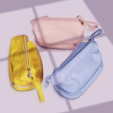 Косметичка для жінок велика водонепроникна з відділенням для пензлів, органайзер для макіяжу, косметичка для подорожей, велика косметичка з пензленицею (B-фіолетовий)