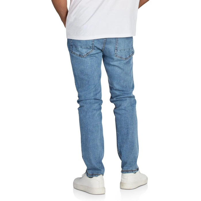 Чоловічі джинси DENIMFY Stretch Straight Fit сині, чорні, сірі - бавовна, розміри 30-40