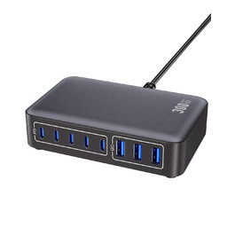 Зарядний пристрій USB-C 8-в-1, 300W, GaN адаптер для MacBook, iPhone, iPad, Samsung, ноутбуків – швидка зарядка PD