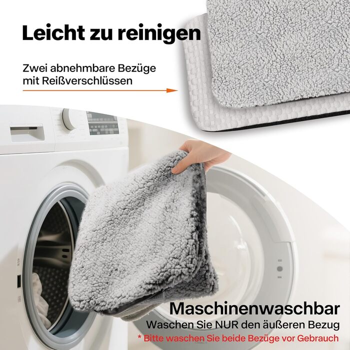 Килимок-ліжко для котів Pet Prime на підвіконня, 90 x 28 см, сірий, з 2 чохлами, теплий та прохолодний, машинне прання