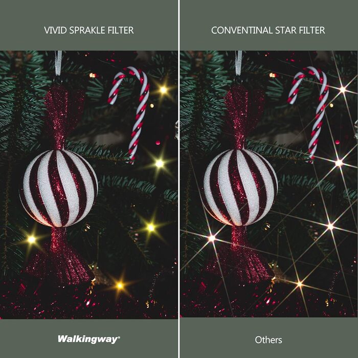 Зоряний фільтр 6-пелюстковий, 77 мм, регульований, зірка, оптичне скло, для фотографії