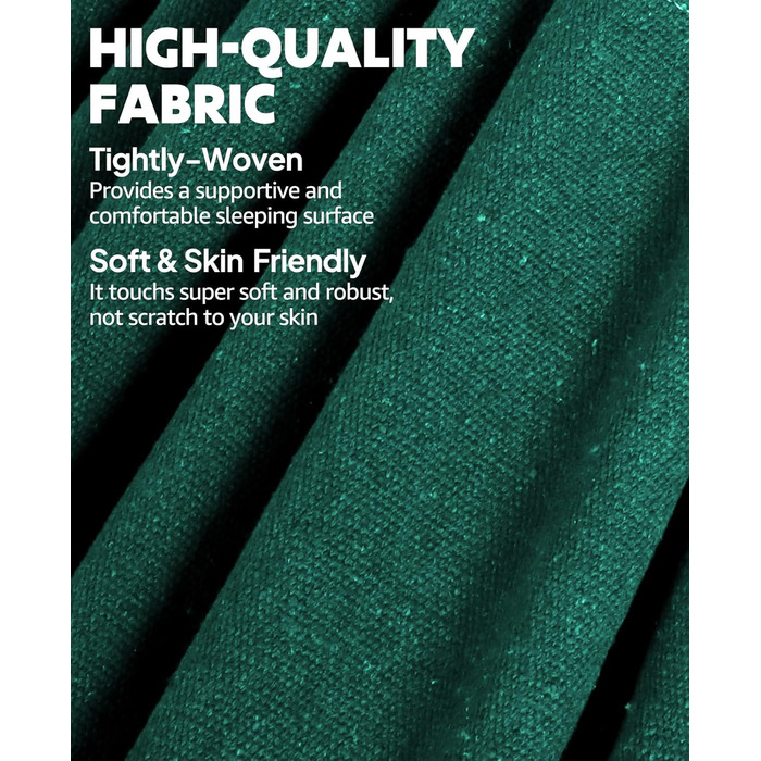 Гніздо-гамак з бавовни Chihee: м'який, дихаючий, для кемпінгу, 300 кг, з подушкою та стропами