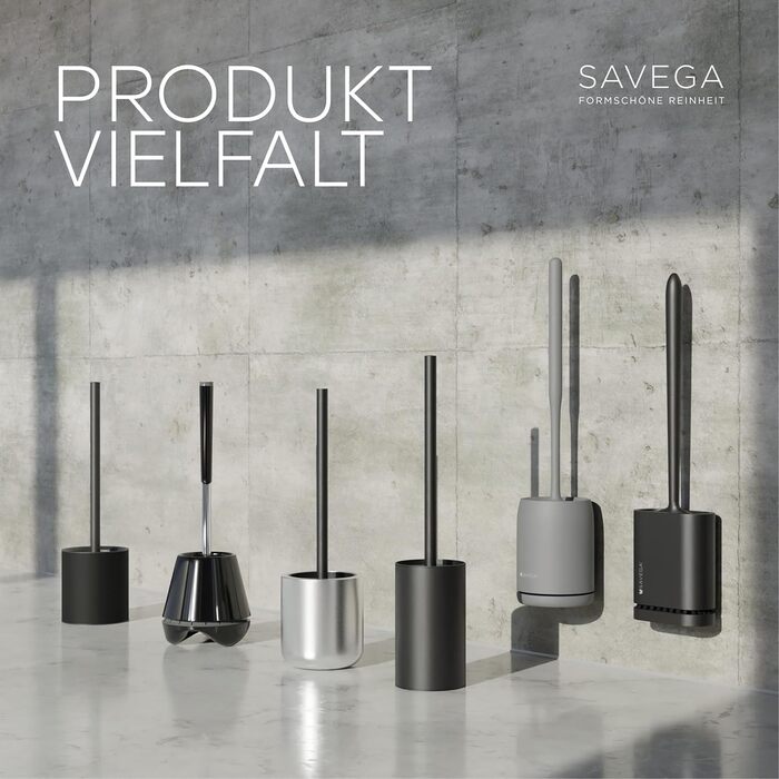 Силіконова щітка для унітазу на стіну - без свердління - комплект для ванної кімнати