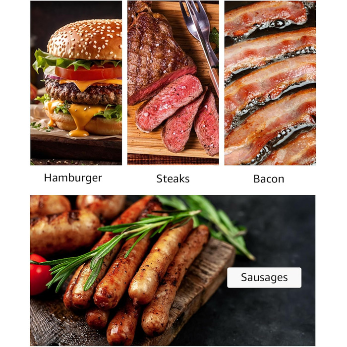 Пресс для бургера з нержавіючої сталі з дерев'яною ручкою, 15.24 см - Burger Smasher для м'яса, котлет, стейка, бекону, подарунковий набір