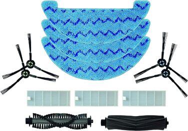 Робот-пилосос ZACO з функцією миття, 2.5л станція зарядки до 60 днів, лазерна навігація, 3000Pa, 2в1, ідеально для шерсті тварин, розпізнавання килима, тихий, керування через додаток та Alexa (комплект: A9s)